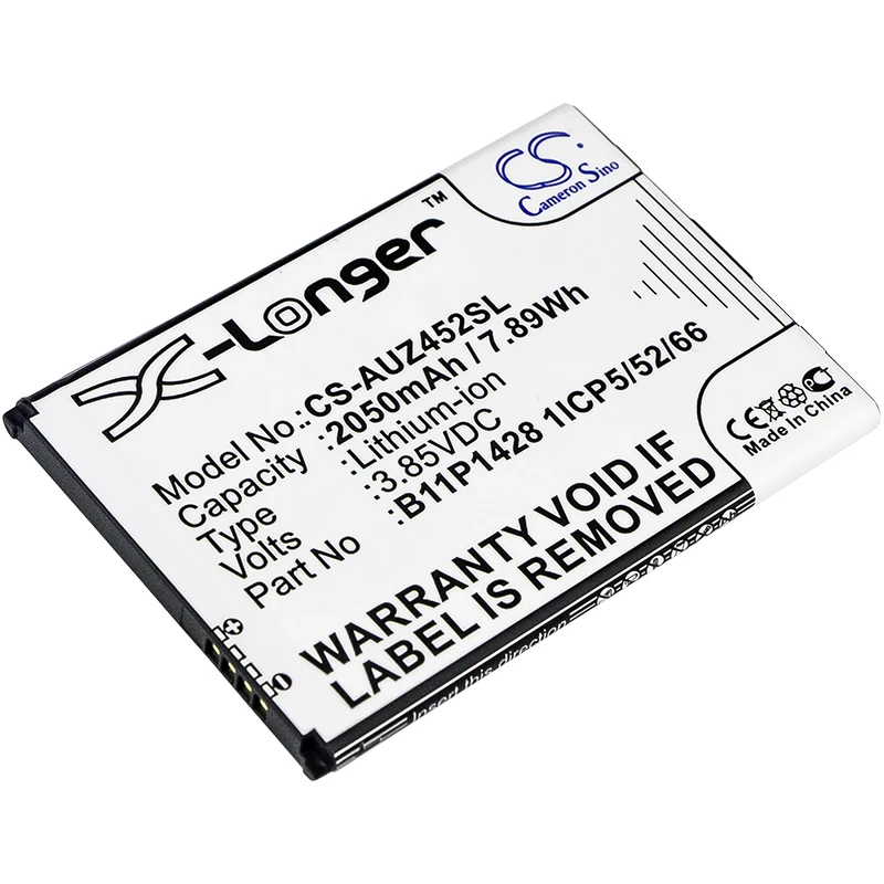 Li-ion móvel, bateria de smartphone para Asus, 3.85v,2050mAh,ZenFone Go 4.5,ZB452KG,X009DB,ZenFone Go ZB452KG,B11P1428 1ICP5/52/66