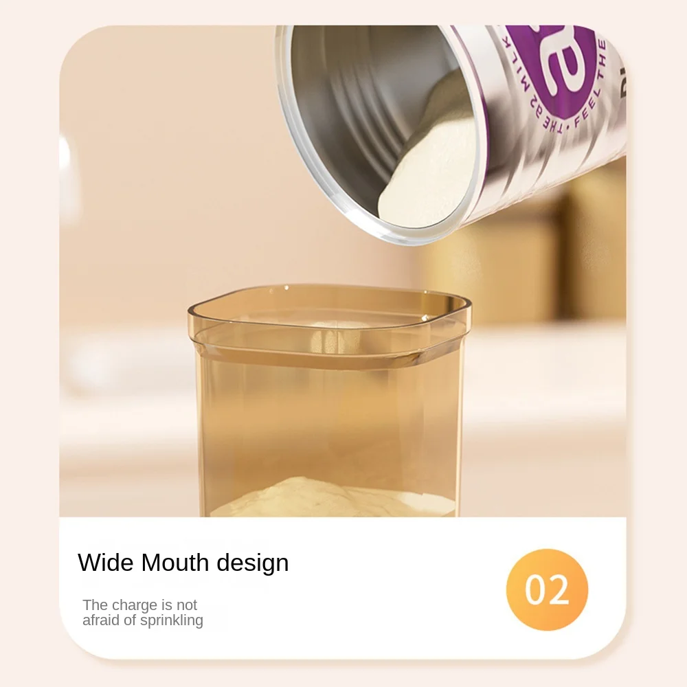 

Устойчивая к ультрафиолетовому излучению банка для сухого молока, многоразовый пищевой герметичный контейнер, герметичный контейнер со скребком, ложкой, герметичная коробка для пищевых продуктов для дома