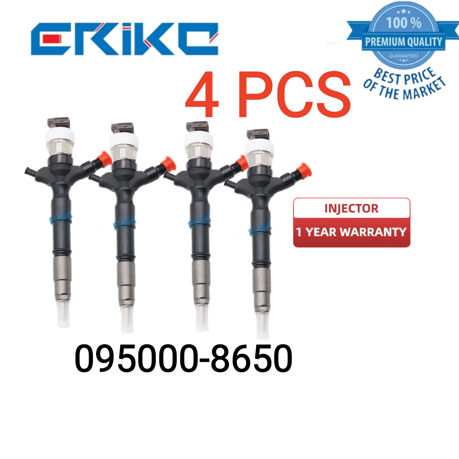 

4 PCS 095000-865# Common Rail Injectors 23670-30370 23670-30240 Diesel Injector 095000-8650 for Toyota