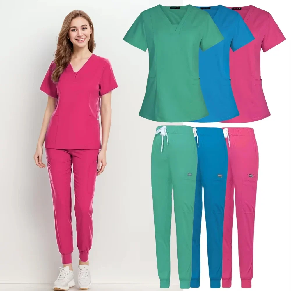 Wholesale Hospital Working Scrubs Set Operating Room Scrubs Medical Uniform Medical Supplies Workwear Dental Surgery Nurse Suits