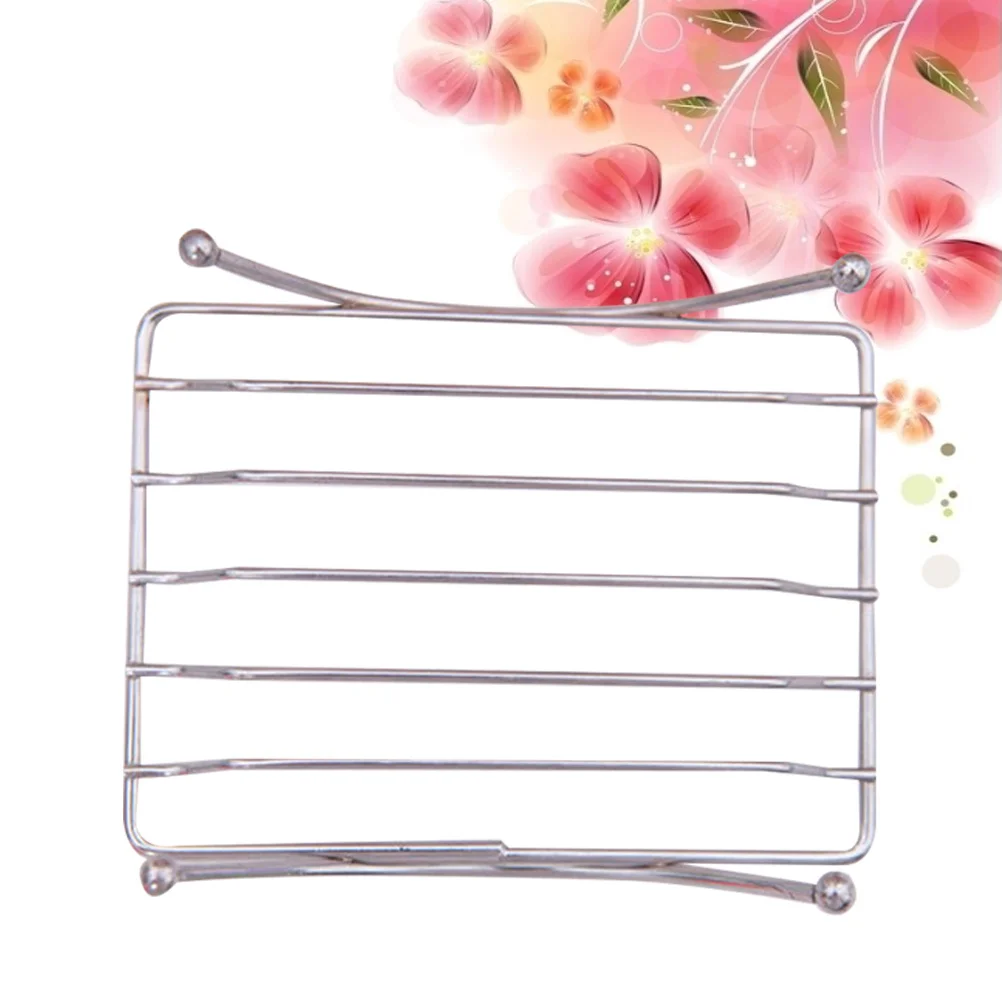 

Stainless Steel Soap Box Thickened Bathroom Kitchen Storage Rack Compact Design Soap Holder Drain Saver