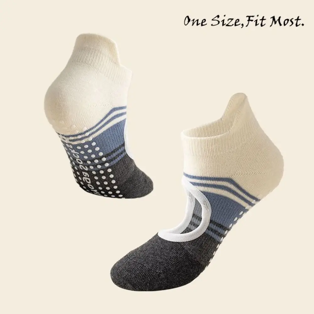 New Casual Pilates Socks Cotton Breathable Ankle Socks Anti Slip High Elasticity Yoga Socks