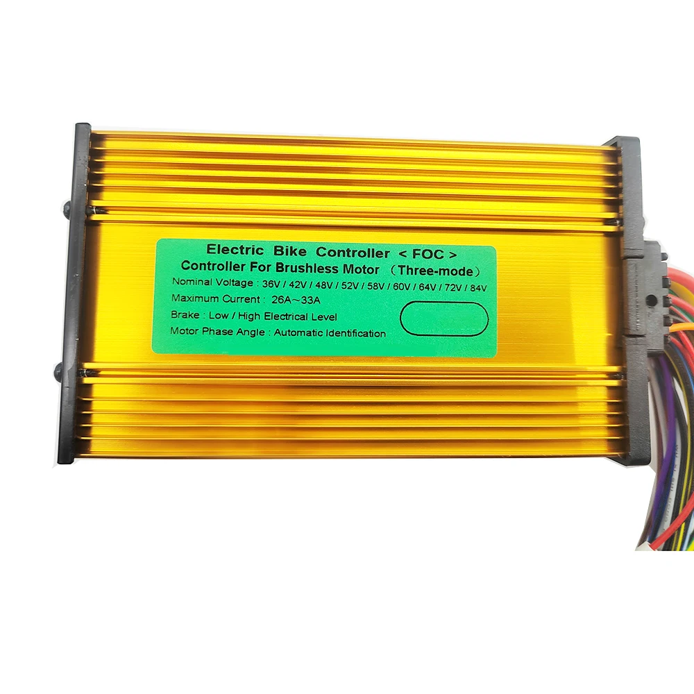 36V 48V 60V 72V 500W 600W 650W 800W 1000W E-bike E-scooter Sine Wave Brushless Controller for Electric Bike Scooter BLDC Motor