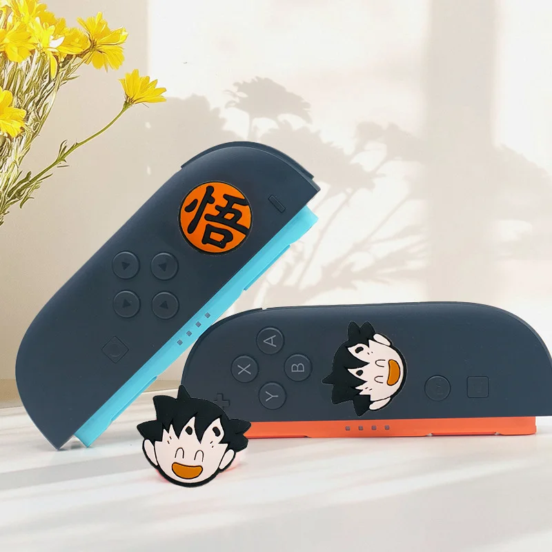 Dragon Ball Son Goku Daumengriff aus Silikonkautschuk für Nintend Switch 2 PS5 XBOX JoyCon Controller Joystick Cap Schutzhülle – Detail 2