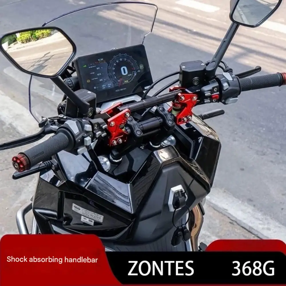 Motorcycle modified shock absorber handlebar faucet handlebar 28 aperture handle accessories for ZONTES 368G 368g