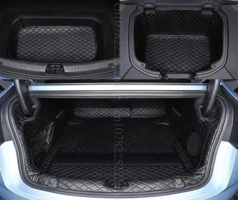 For BYD Seal EV DMi 2025 2024 Leather Car Front Storage Box Pad Trunk Mat Waterproof Bottom Protector Pad Car Interior Decor