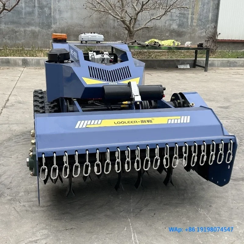 China Made 4-Stroke Industrial Remote Control Lawn Mower 1000mm Cutting Width Hot Sale