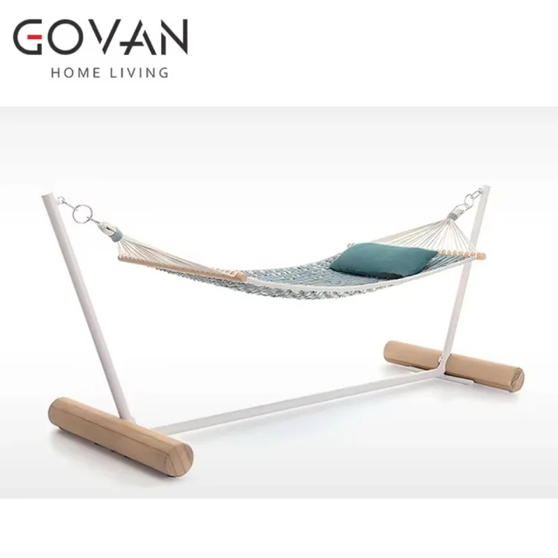 

2026 Modern Series Outdoor Self-Supporting Hammock For Villa Gardens And Manor Estates Durable Wood Material