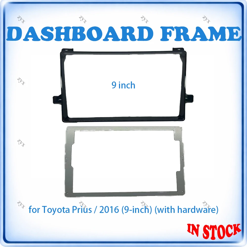

Рамка для автомагнитолы Toyota Prius 2016, 9 дюймов, с металлической фурнитурой, декодером Canbus и проводкой