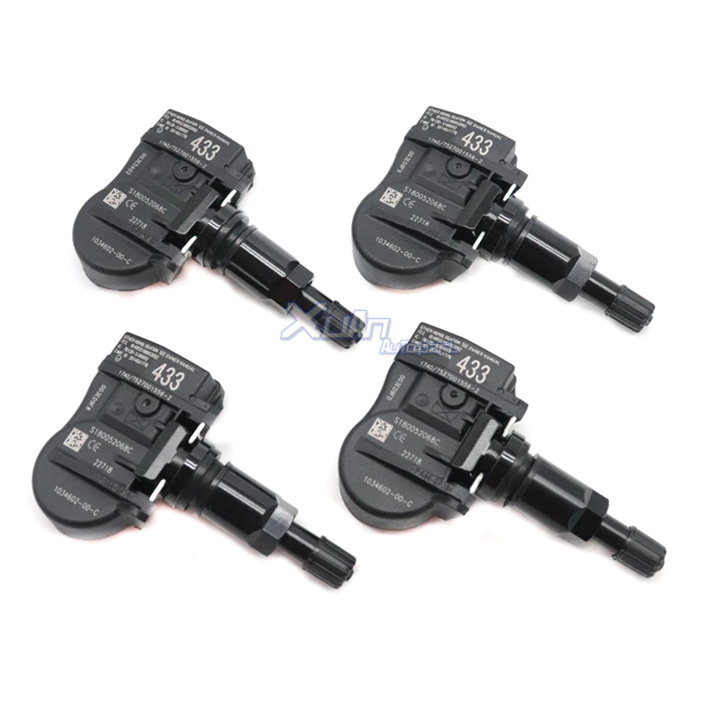 XUAN  4PCS TPMS Tire Pressure Sensor Monitoring System 1034602-00-C For Tesla Model S 3 X 433Mhz