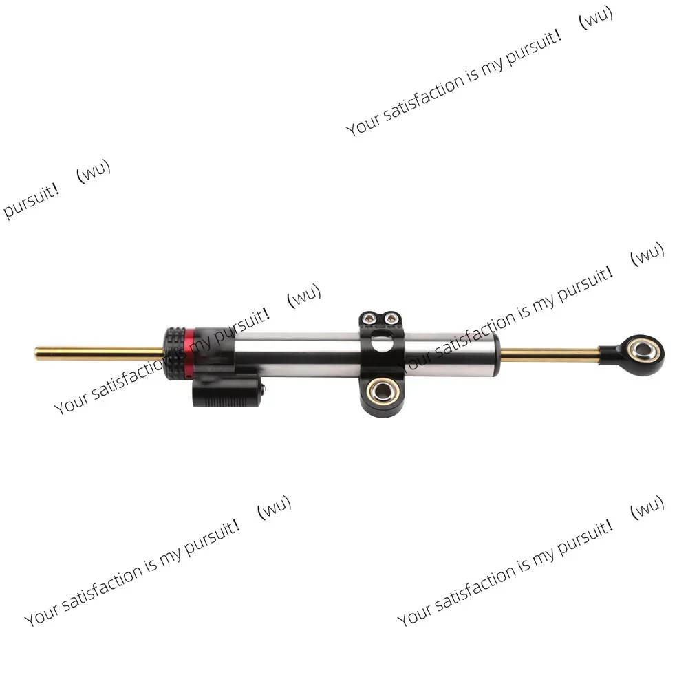 Extended motorcycle directional damper, modified titanium ruler handlebar directional stabilizer