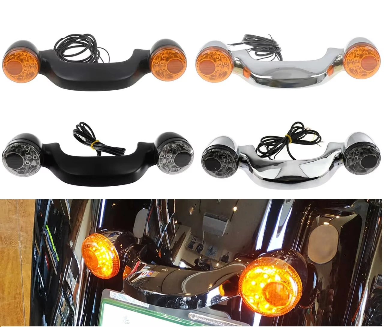 For Harley Davidson Touring Road Street Ultra Glide Road King CVO 10-25 Motorcycle Rear Turn Signal LED Brake Light License Lamp view 2