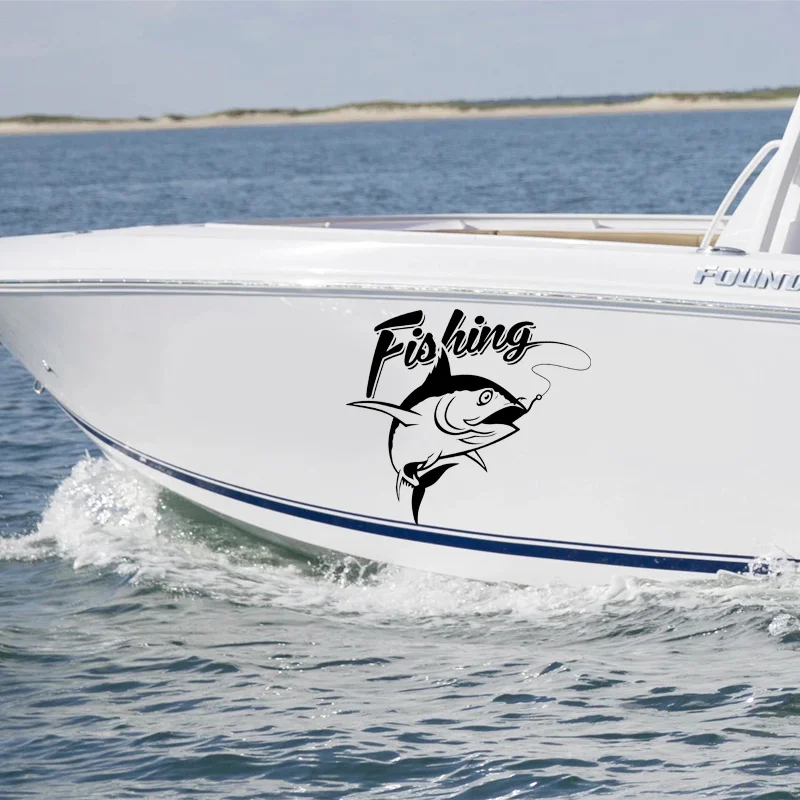 Fishing Logo Hobby Hunting Fishing Rod Tackle Outdoor Sports Car Boat Decor Decals Window Sticker Wallpaper Murals Z517