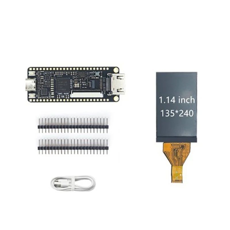 

For Tang Nano 9K FPGA Gaoyun GW1NR-9 RISC-V RV HDMI-Compatible Development Board+1.14 Inch SPI Screen+2.54Mm Pin Header
