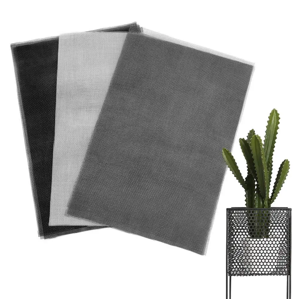 5pcs Breathable Flower Pot Mesh Pad Insect Proof Anti Leakage Soil Flower Pot Gasket Rectangular Bonsai Grid Mat Garden