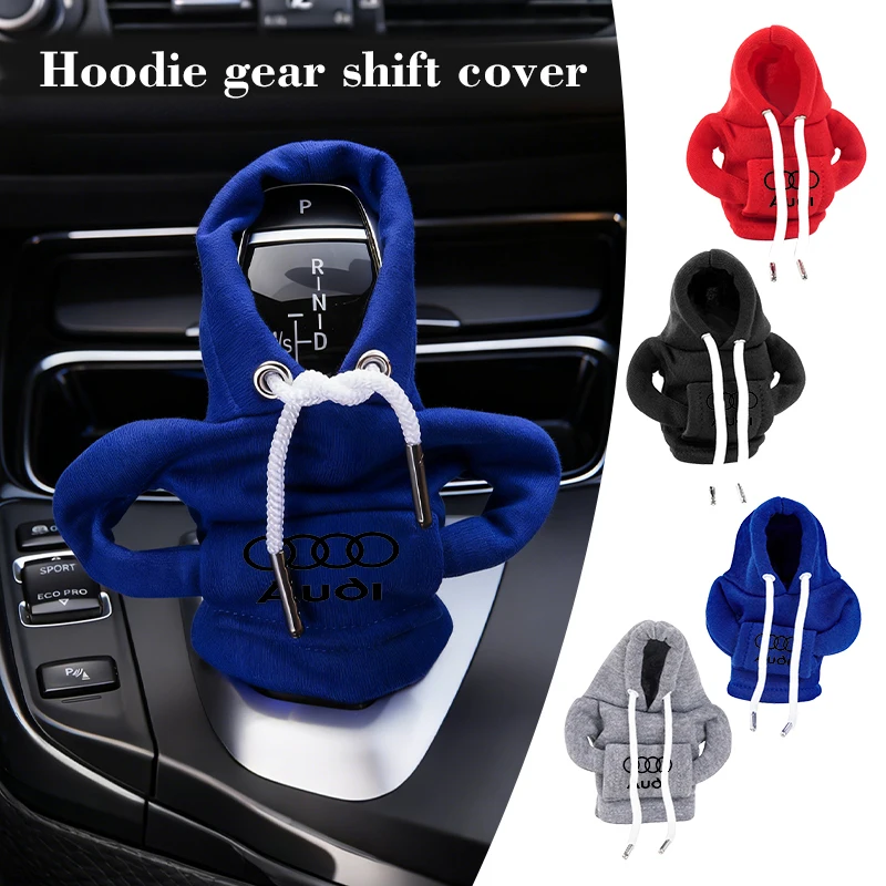 Чехол-накладка на ручку переключения передач для центральной консоли автомобиля, аксессуар для Audi Quattro RS Sline ABT Allroad TT RS3 RS4 RS6 RS8