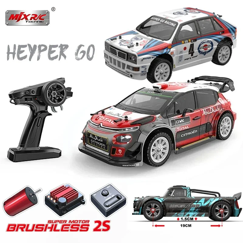 MJX Hyper Go 14301/14302/14303 Brushless RC Car 2.4G 1/14 Remote Control  4WD High-speed Off-road ESC Drifting Vehicle Boy Toys