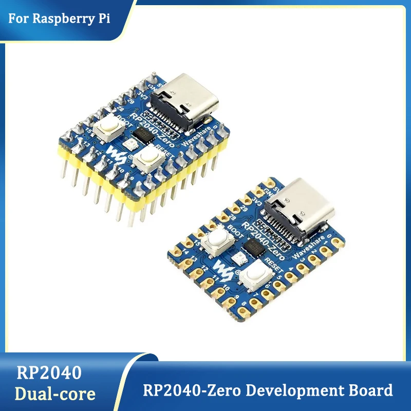 RP2350-Zero RP2040-Zero Mini Development Board Microcontroller Dual-Architecture Optional Pin Welding For Raspberry Pi Pico 2