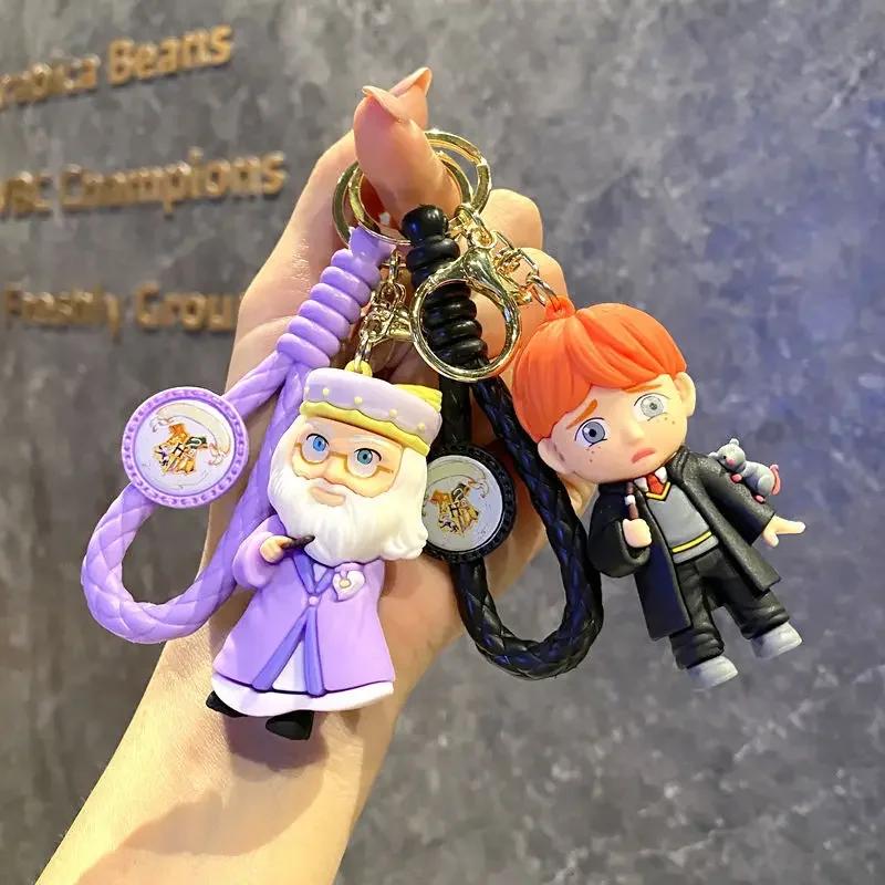 新しいハリーポッター Pvc キーホルダー車の装飾アニメ魔法のフィギュアステレオバックパックペンダントアクセサリー子供の誕生日ギフト