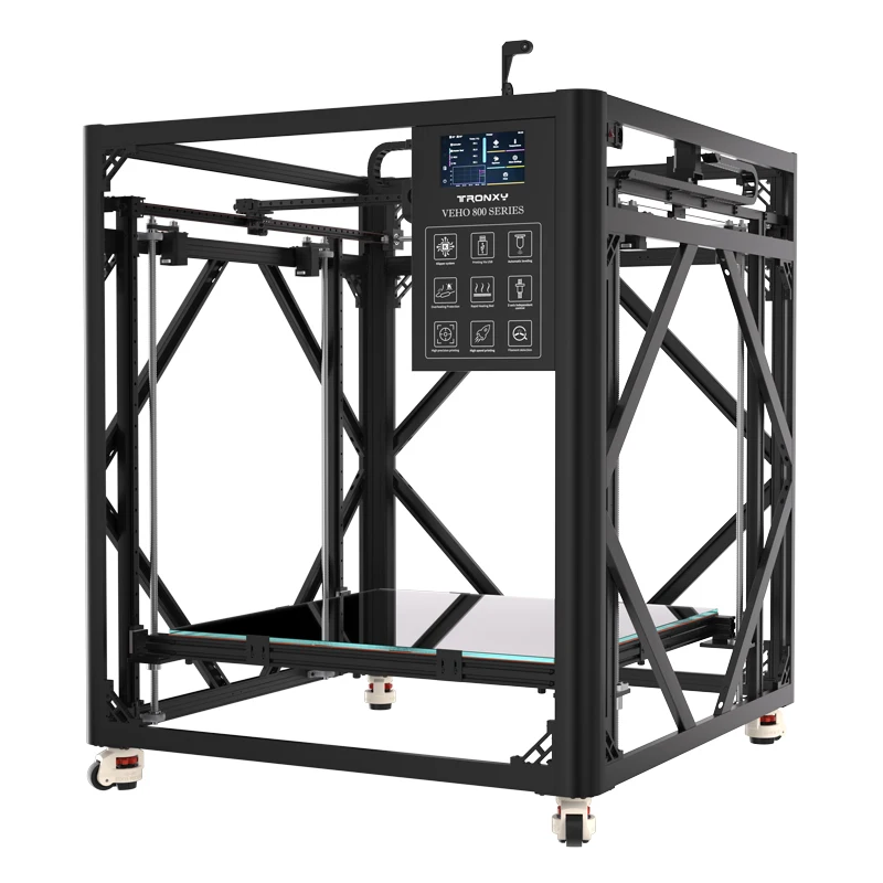 

3D-принтер VEHO 800-PRO с большой областью печати 800*800*800 мм, автоматическим выравниванием, высокой точностью, прямым экструдером, Klipper ﻿ Система