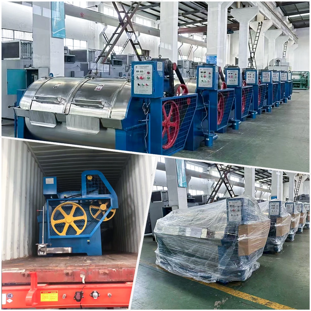 غسالة صناعية 250 كجم مع مجفف وكي