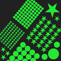 New Luminous Dots Glow Wall Sticker Fluorescent Home Kid'S Room Diy Self-Adhesive Decorative Glow In The Dark Decals