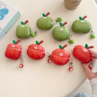 for Huawei FreeClip Headphone Case 3D Cute Red Green Apple Earphone Cover for Huawei Freebuds 5i 6i SE2 SE3 Pro 3 Pro 4 Case