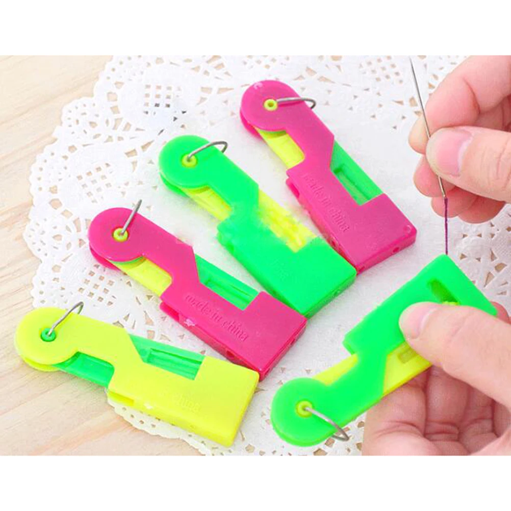 

30pcs Plastic Thread Guide Needle Device Automatic Sewing Tool For Dim Eyesight Easy Threading Device Elderly Supplies