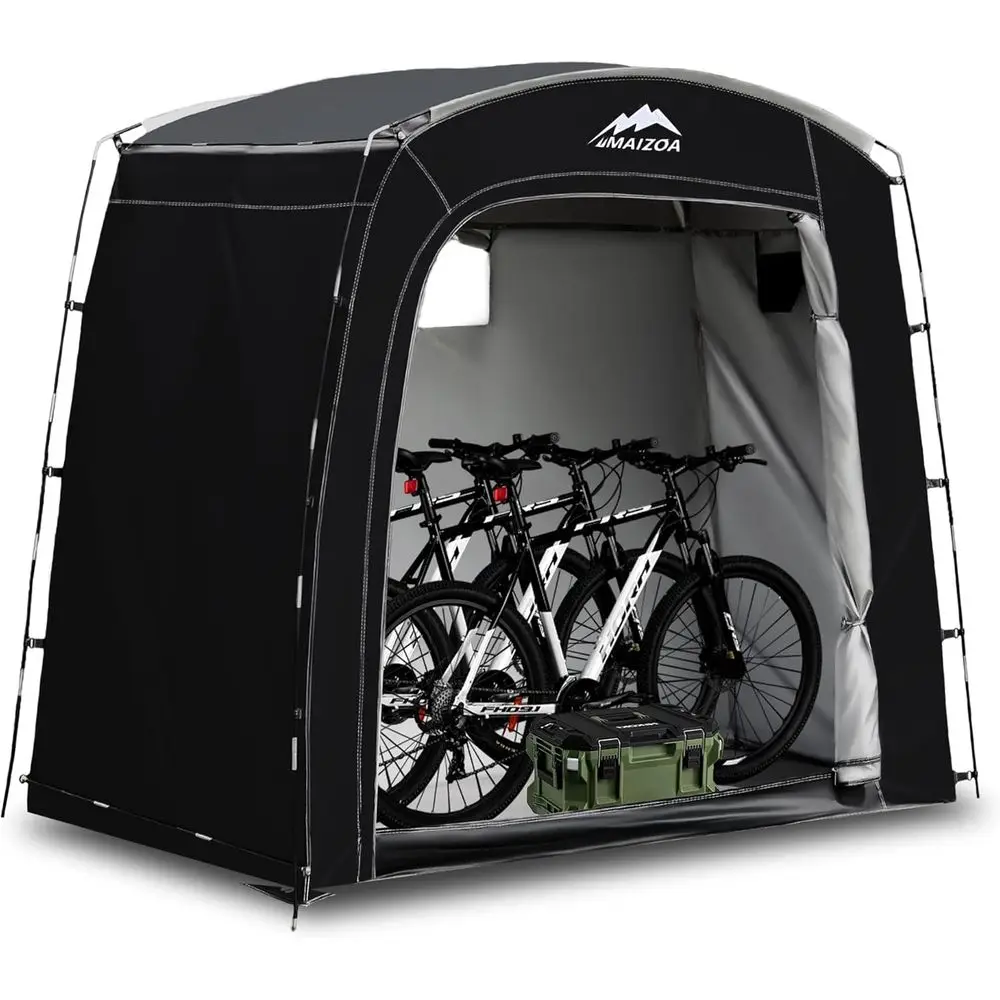 

Bike Storage Tent, 90*33.5*75 In,Outdoor Portable Storage Tent,Made o 210D rd Cloth PU4000mm Waterproo abric, Storage Shed or 2-
