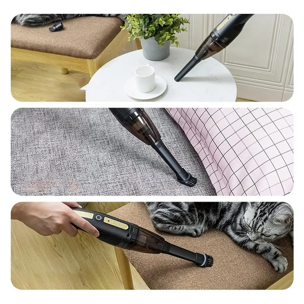 

Car Vacuum Cleaner Strong Suction Household Cleaning 12000PA for Pet Hair
