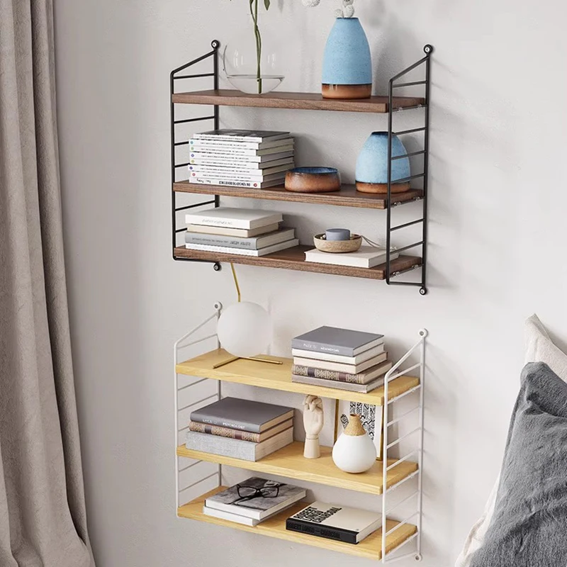 Metal Bookshelf Unique Organzier Nook Indoor Creative Design Display Cabinet Magazine Prateleira Livros Industrial Furniture