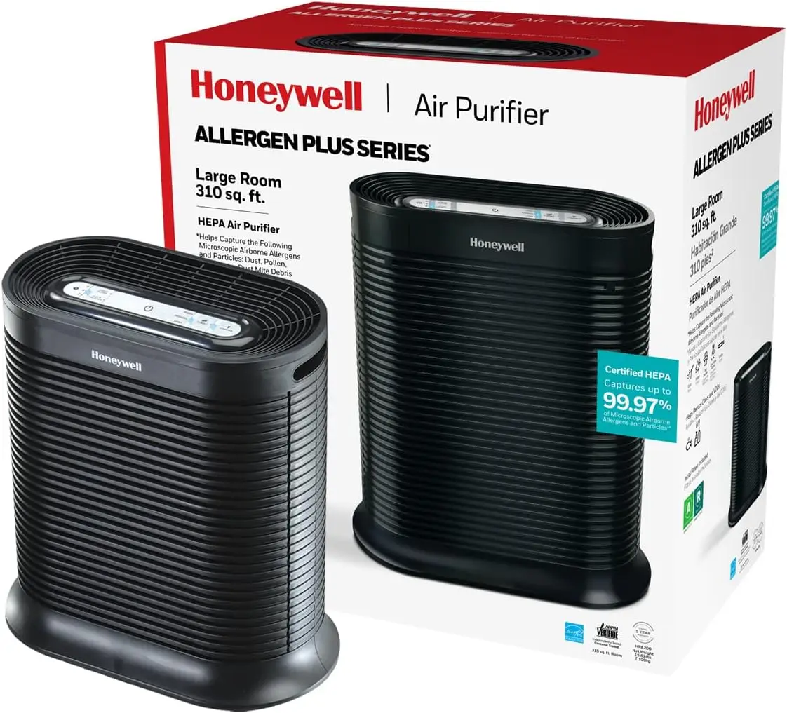 

HPA200 HEPA Air Purifier for Large Rooms - Microscopic Airborne Allergen+ Reducer, Cleans Up To 1500 Sq Ft in 1 Hour -