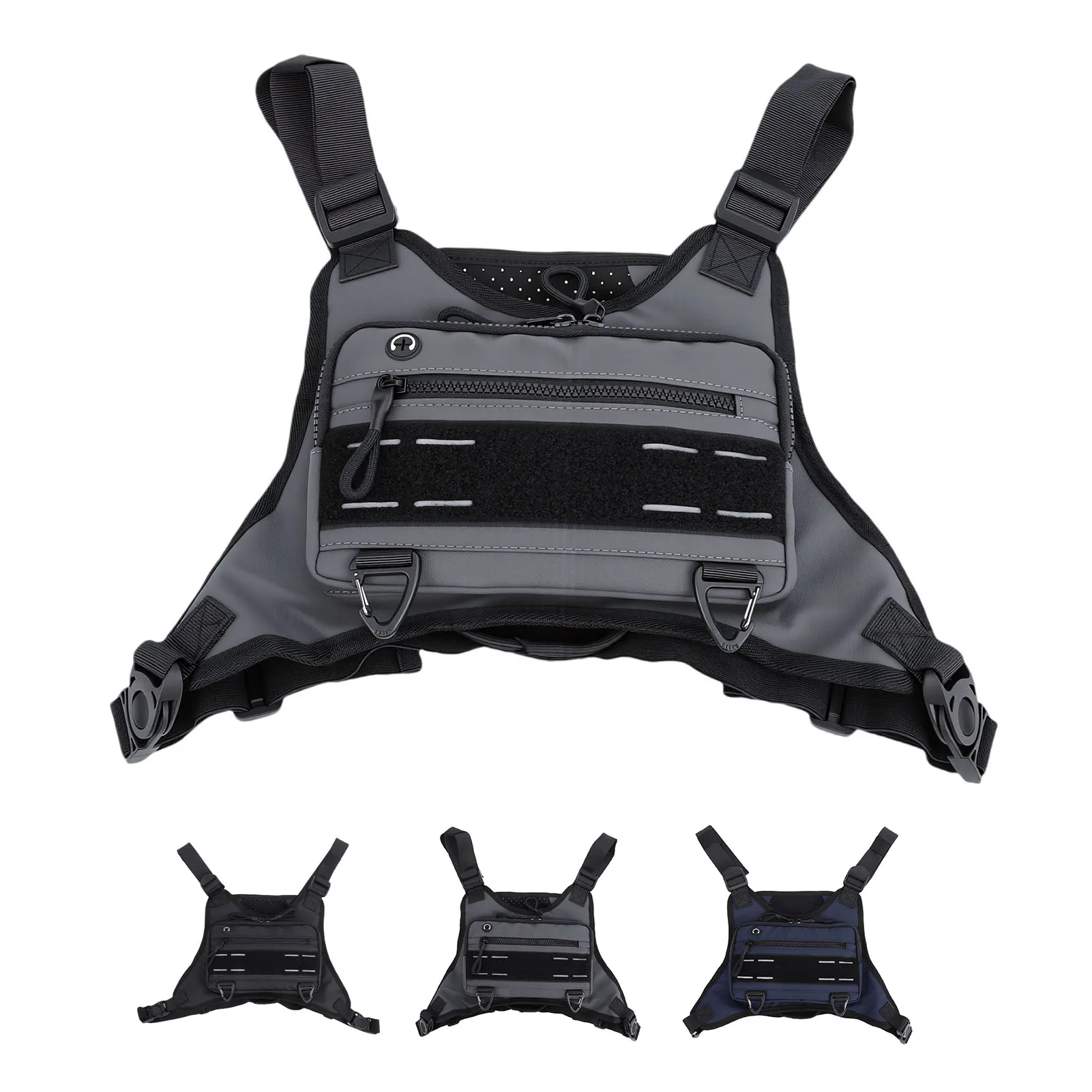 

Outdoor Chest Bag For Men and Women, Tactical Vest For Running, Cycling, EDC Chest Pack Rig For Sports and Workouts