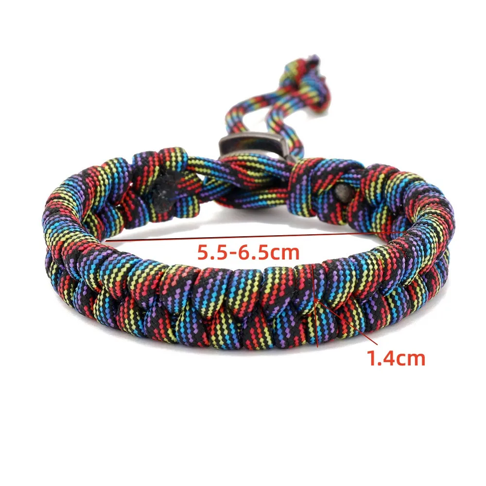 Adjustable Survival Emergency Bracelet Paracord Rope Bracelet Weaving Cord For Men Women OutdoorSport Camping Hiking Accessories