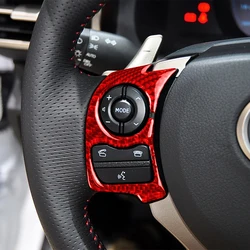 for Lexus IS250 NX200 200t 300h 2013-2020 Car Steering Wheel Decor Sticker Cover Decal Auto Interior Accessories Carbon Fiber