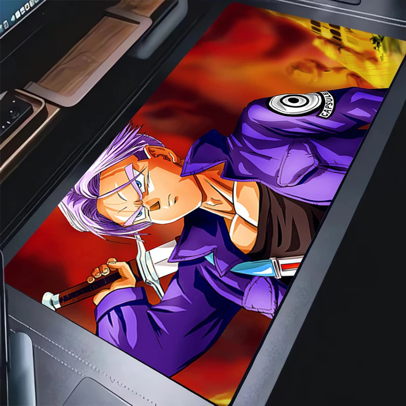 Muismat Laptop Kantoorkast Toetsenbord Pad Gaming Bureaumat Grote HD Muismat Dragon Ball Trunks Antislip rubberen verlengde pad
