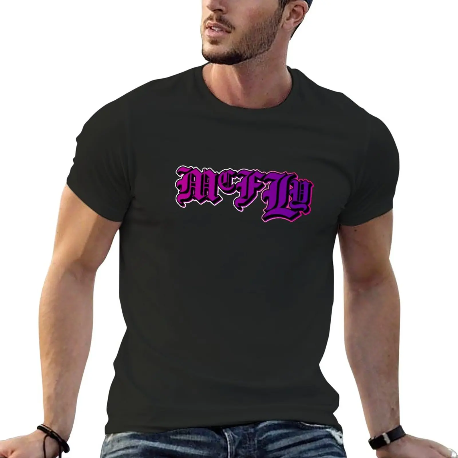 New McFly Logo T-Shirt funny t shirts Anime t-shirt big and tall t shirts for men