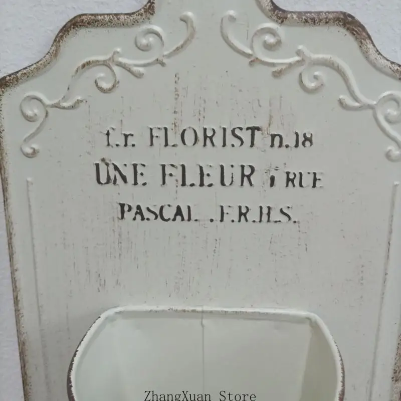 Modernes Pflanzenregal aus Schmiedeeisen zur Wandmontage, Heimdekoration, Aufbewahrungslösung 3XUF – Detail 9