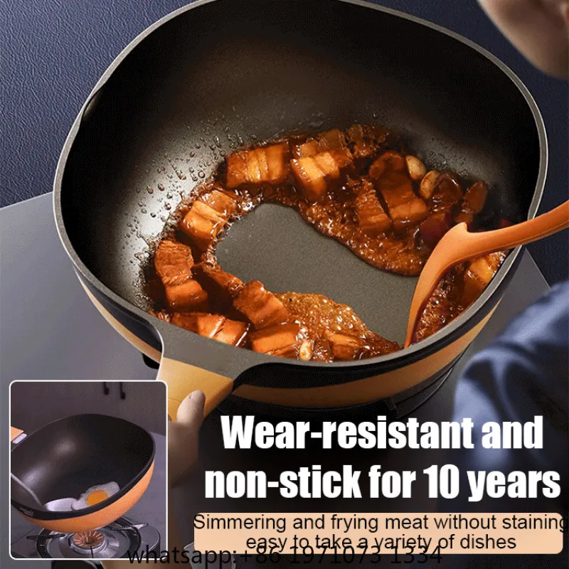 Non-Stick Pan Frying Wok  Home Steak Skillet Pancake Fried Induction Cooker Gas Stove Special Saucepan Nonstick