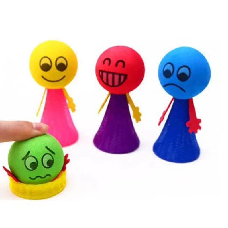

10Pcs Plastic Doll Funny Children Toys Random Multicolor Campus rewards Creative Gift Jump Bounce Elf Party Birthday Fly Man