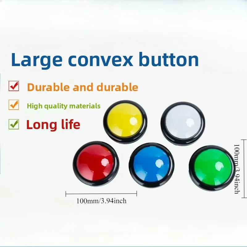 

100mm Yuanheng Lizhen Arcade Game Start Button 100mm Big Round Smash Sound Effect Key Coin Operated Games