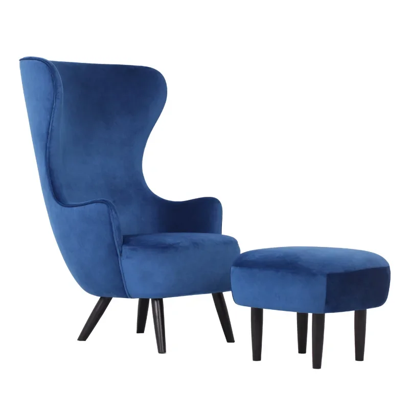 Model room reception fiberglass sofa fabric high back armchair