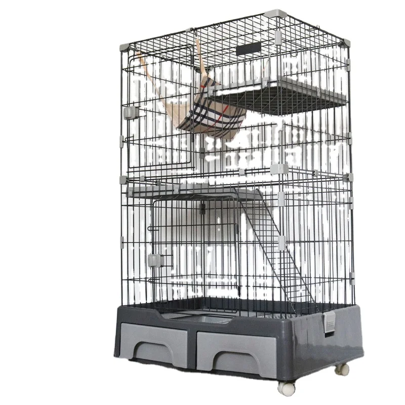 

Cat cage Villa Cat cage Domestic cat villa cat house cat indoor one with toilet large free space