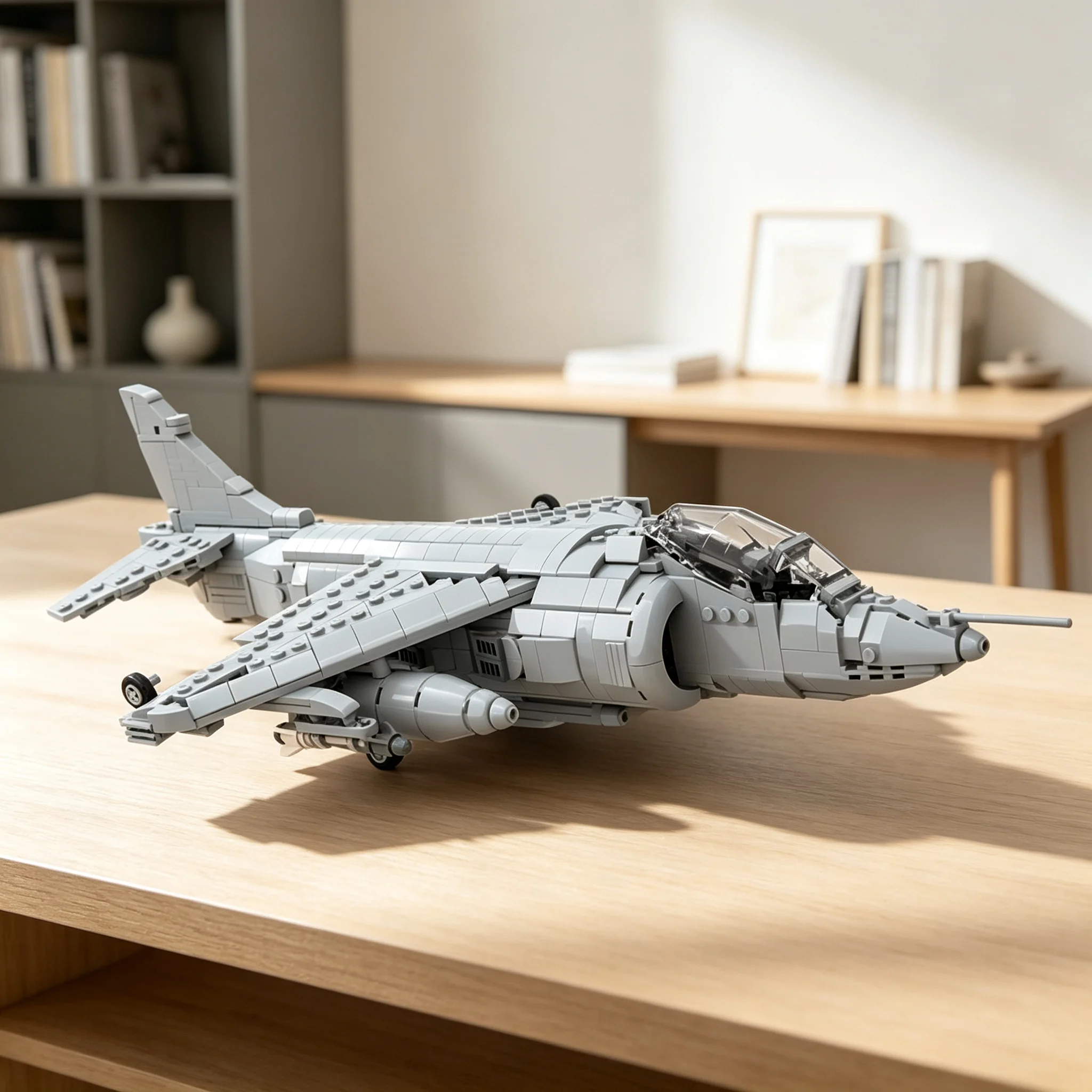 1001pcs MOC Creator Creator Expert Sea Harrier FRS1 Model Building Blocks Toy Christmas Gift Construction DIY Craft Education
