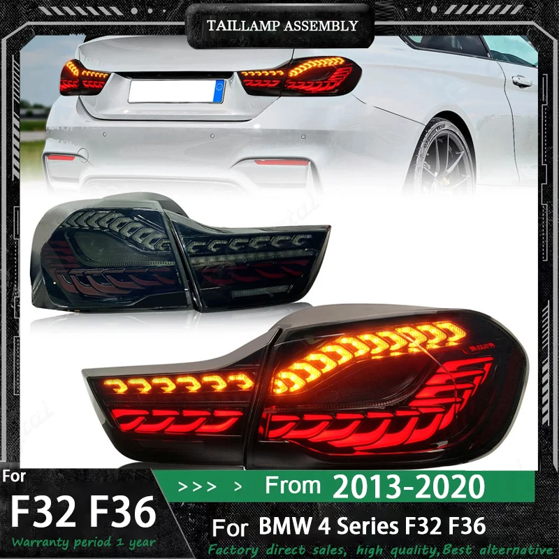 

Задний фонарь в сборе для BMW серии 4 F32 F36, модифицированный M4 F82, светодиодный задний фонарь с чешуей дракона, DRL, динамический последовательный указатель поворота