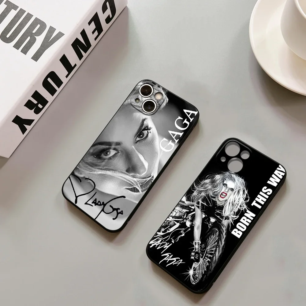 For Iphone 13 Pro Max Lady Gaga Singer Phone Case for Iphone 14 15 12 11 Pro Max X XR XS 7 8 Plus Max SE 2020 Soft Phone Covers