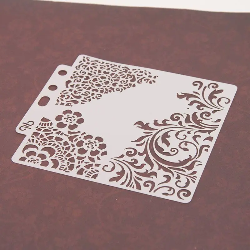 Flower Stencils Template Painting Scrapbooking Embossing Stamping Album Card DIY