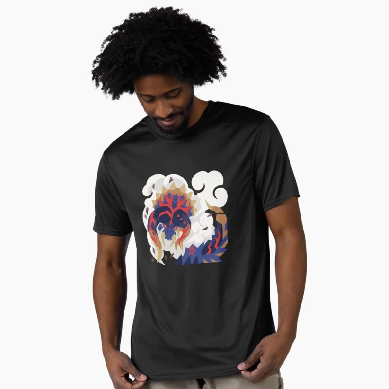 

Bloodbath Diablos tribal Monster hunter world MHW Gift T-Shirt 100% cotton tee Short Sleeve Graphic clothes All size tops S-6XL
