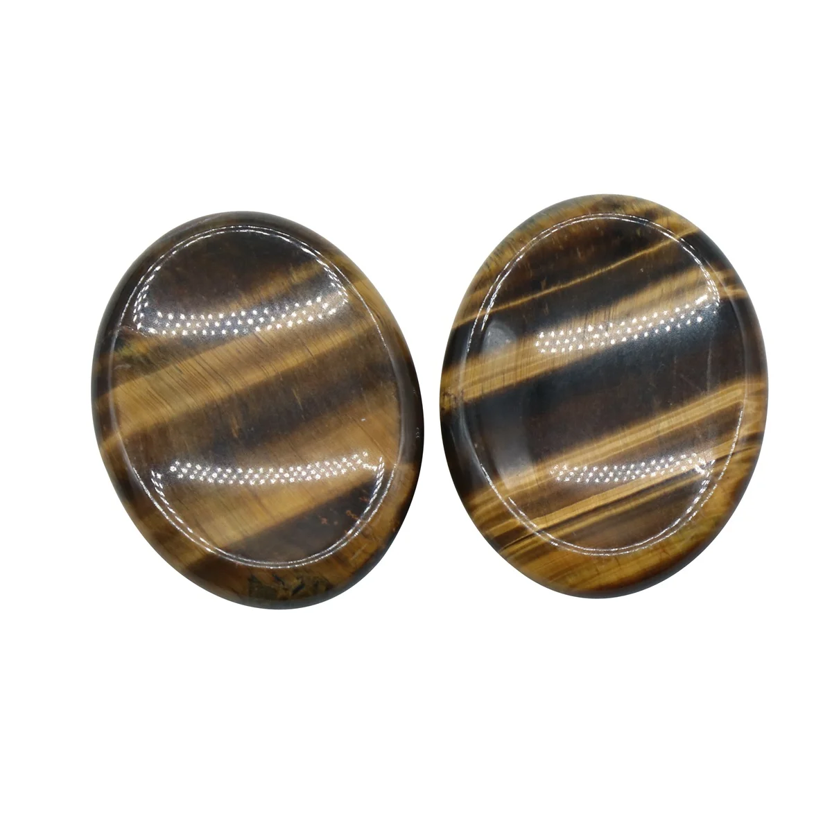 Tumbled Tigers Eye Worry Stone for Anxiety Stress Relief;Easy to Carry Healing Chakra Worried Gemstone