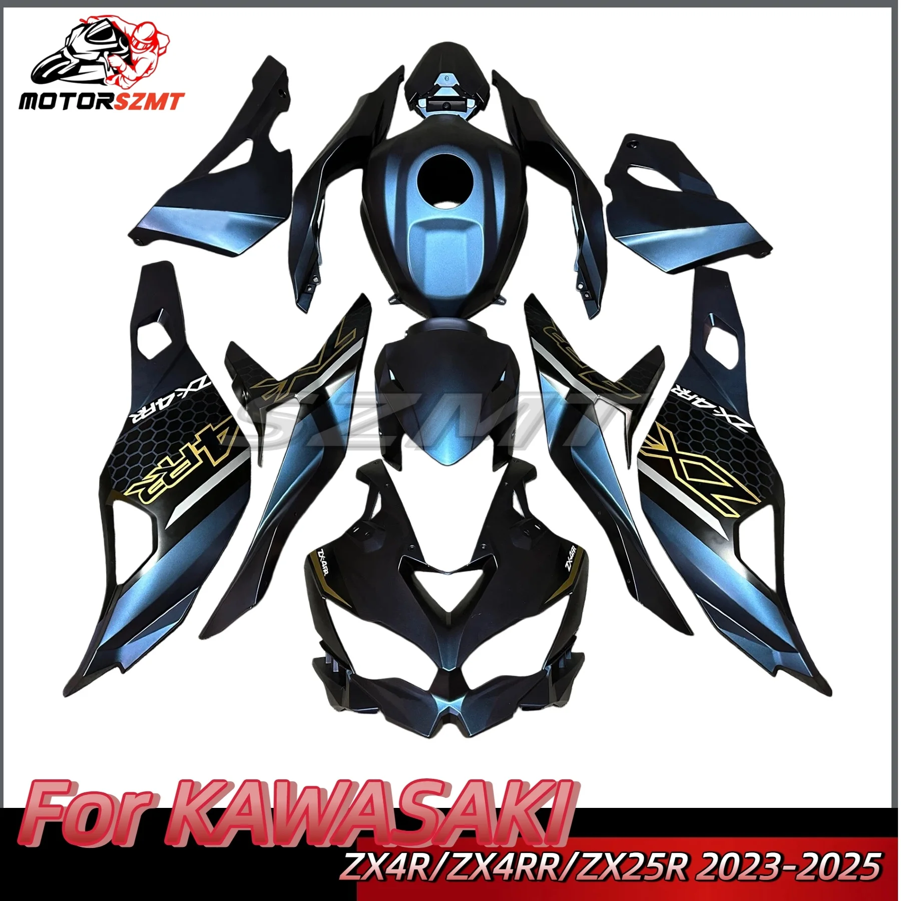 

ABS Motorcycle Fairing Kit Fits For KAWASAKI ZX-25R 23-25 year ZX-4R 4RR 2023-2025 Fairing Black motorcycle shell